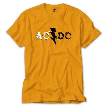 AC DC Lighting Logo Renkli Tişört