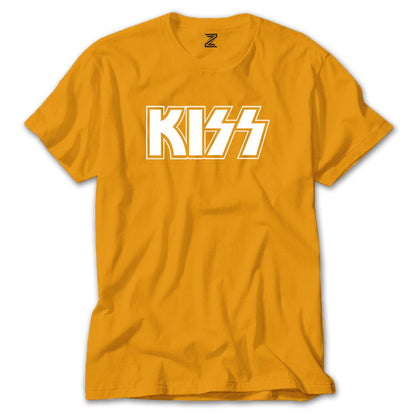 Kiss Logo Renkli Tişört