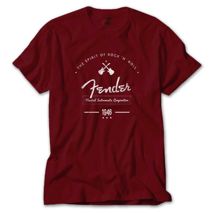 Fender Logo 4 Renkli Tişört