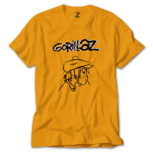Gorillaz Head Renkli Tişört