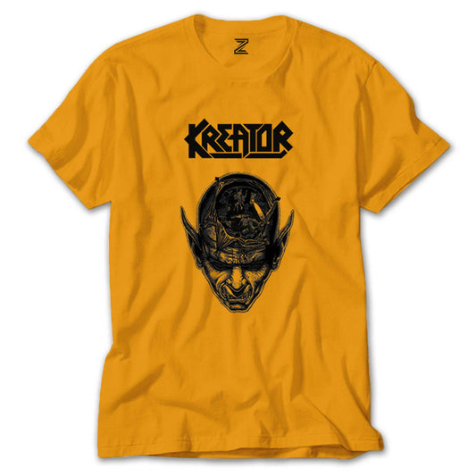 Kreator in Head Renkli Tişört
