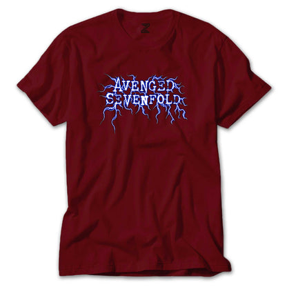 Avenged Sevenfold Lighting Logo Renkli Tişört