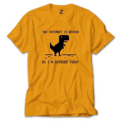 The Internet is Broken Renkli Tişört