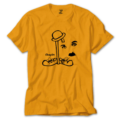 Charlie Chaplin Şapka Renkli Tişört