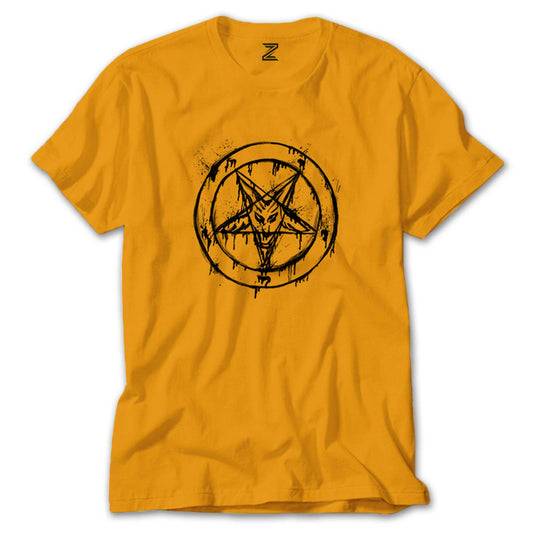 Pentagram Splash Renkli Tişört
