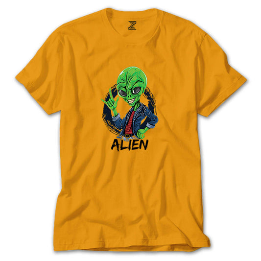 Rock Star Alien Renkli Tişört