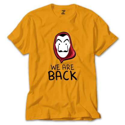 La Casa de Papel We Are Back Renkli Tişört