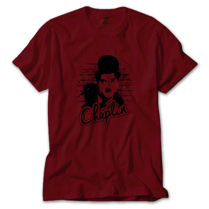 Charlie Chaplin Wall Renkli Tişört