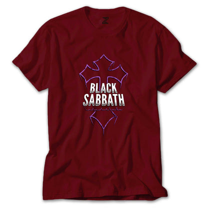 Black Sabbath Cross Renkli Tişört