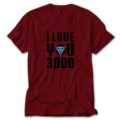 Iron Man Love 3000 Renkli Tişört