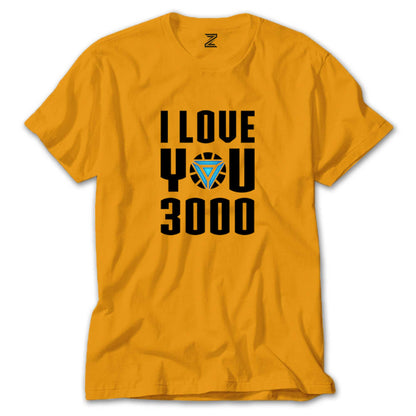 Iron Man Love 3000 Renkli Tişört