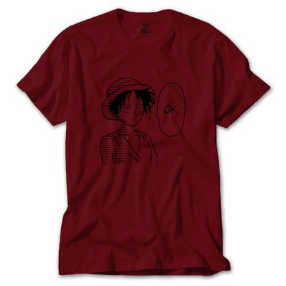 One Piece Luffy Ok Renkli Tişört