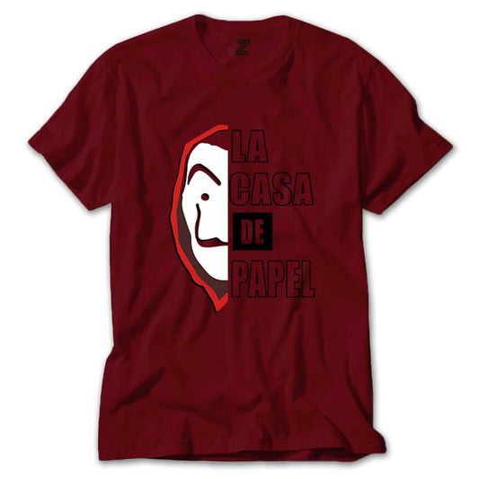 La Casa De Papel Half Face Renkli Tişört