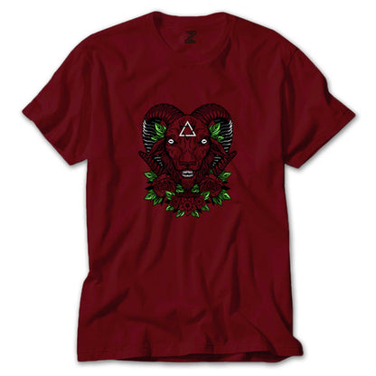 Baphomet Flowers Renkli Tişört