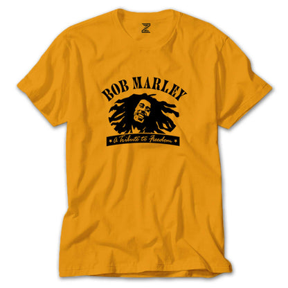 Bob Marley A Tribute to Freedom Renkli Tişört
