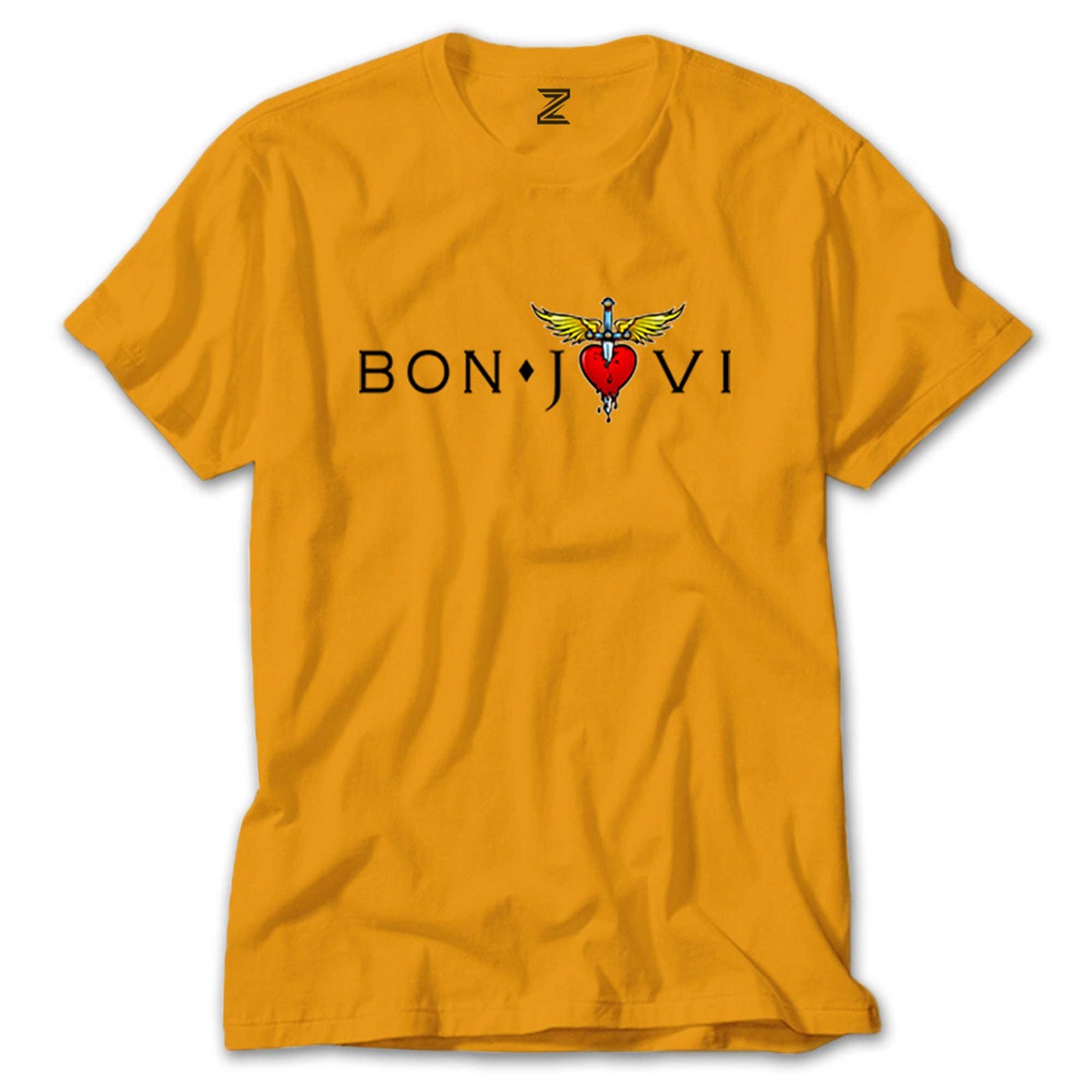 Bon Jovi in Heart Renkli Tişört