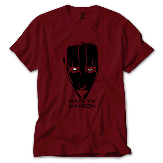 Marilyn Manson Head Renkli Tişört