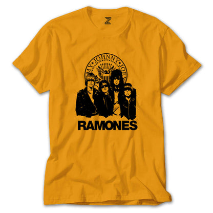 Ramones Logo and Group Renkli Tişört
