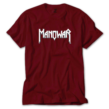 Manowar Logo Classic 2 Renkli Tişört
