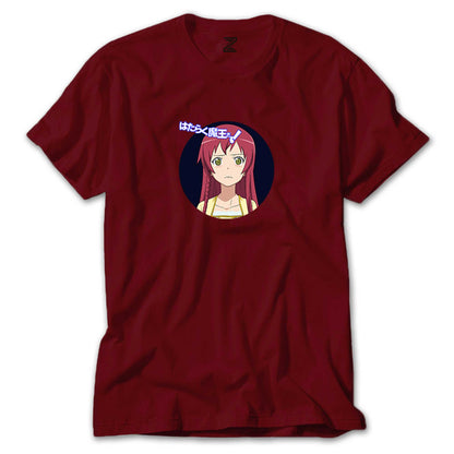 Hataraku Maou sama Emi Yusa Renkli Tişört
