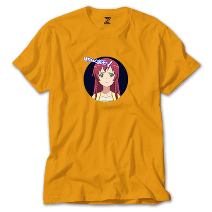 Hataraku Maou sama Emi Yusa Renkli Tişört