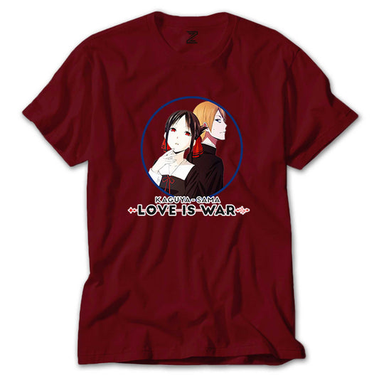 Kaguya Sama Miyuki and Kaguya Renkli Tişört