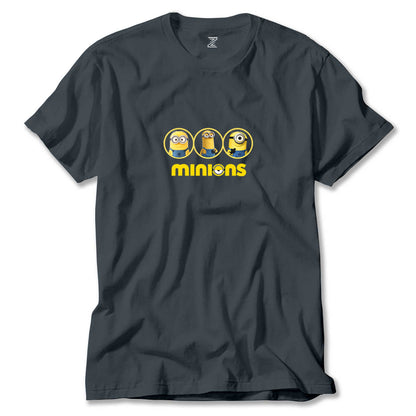 Minions Triple Character Renkli Tişört