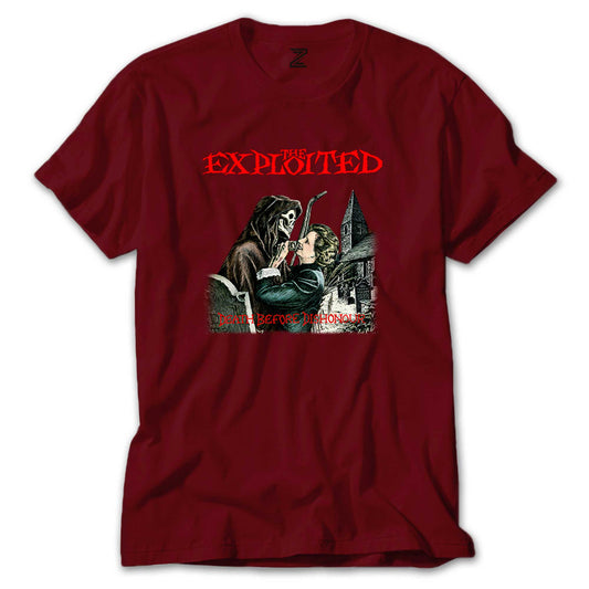 The Exploited Death Before Dishonour Renkli Tişört