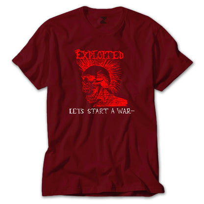 The Exploited Let's Start a War Renkli Tişört
