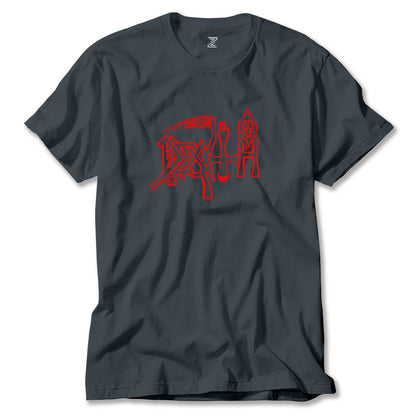 Death Logo Renkli Tişört