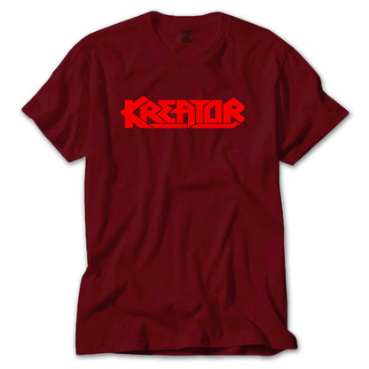 Kreator Logo Red Renkli Tişört