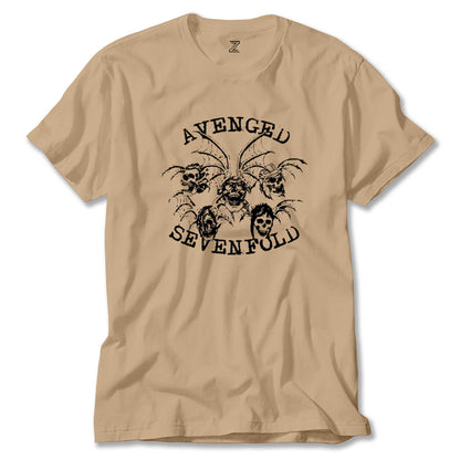 Avenged Sevenfold Smile Skulls Renkli Tişört