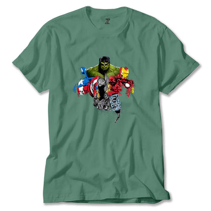 Avengers Boss Renkli Tişört