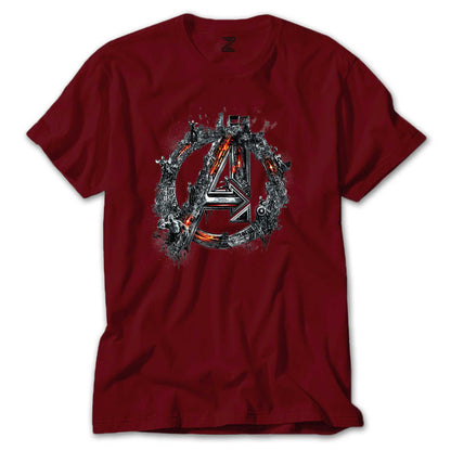 Avengers Logo 2 Renkli Tişört