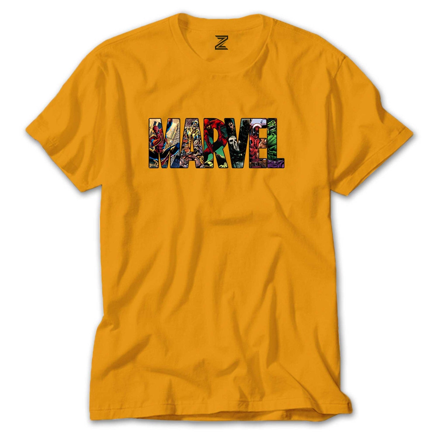 Marvel Heroes in Post 2 Renkli Tişört