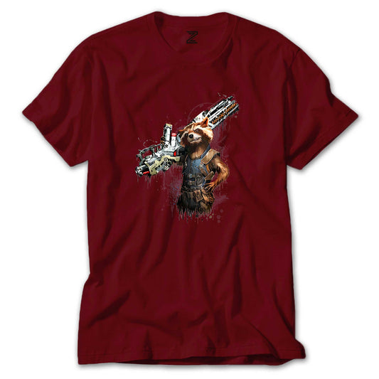 Rocket Raccoon Body Renkli Tişört