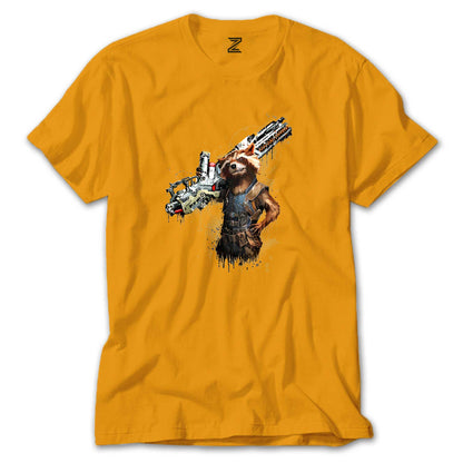 Rocket Raccoon Body Renkli Tişört