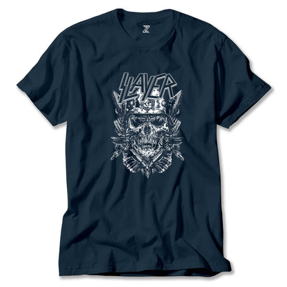 Slayer Soilder Skull Renkli Tişört