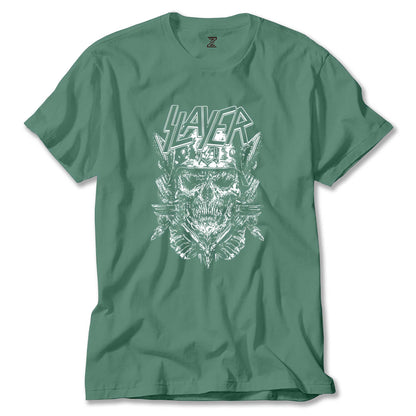 Slayer Soilder Skull Renkli Tişört
