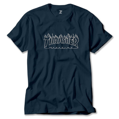 Thrasher White Renkli Tişört