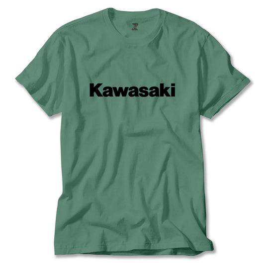 Kawasaki Logo Type Renkli Tişört