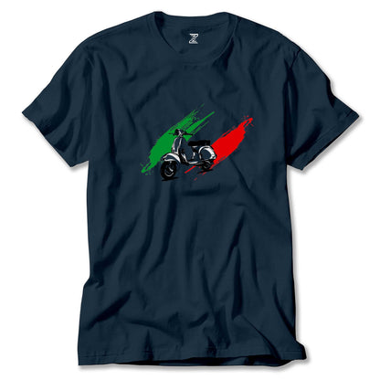 Vespa in Italy Renkli Tişört
