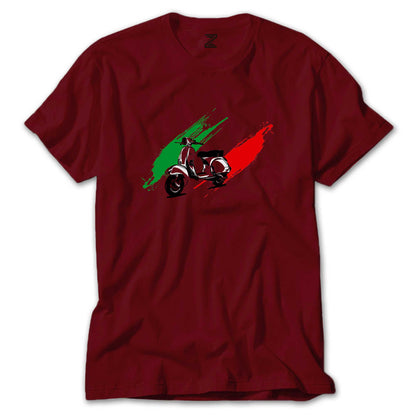 Vespa in Italy Renkli Tişört