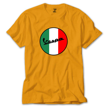 Vespa Logo Renkli Tişört