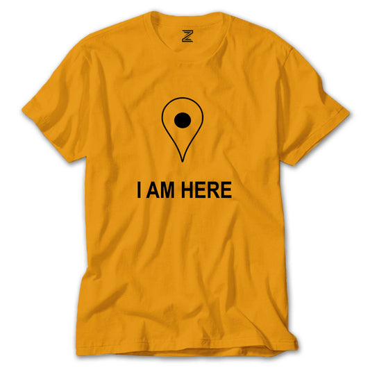 I am Here Renkli Tişört