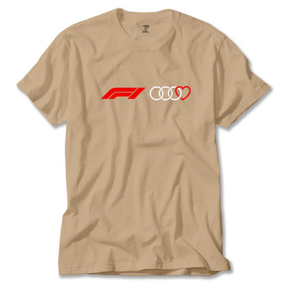 F1 Audi Love Renkli Tişört