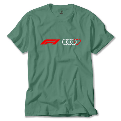 F1 Audi Love Renkli Tişört