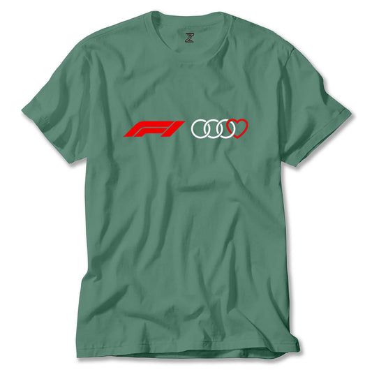F1 Audi Love Renkli Tişört