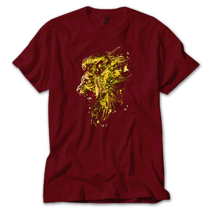 Gold Lion Splash Renkli Tişört