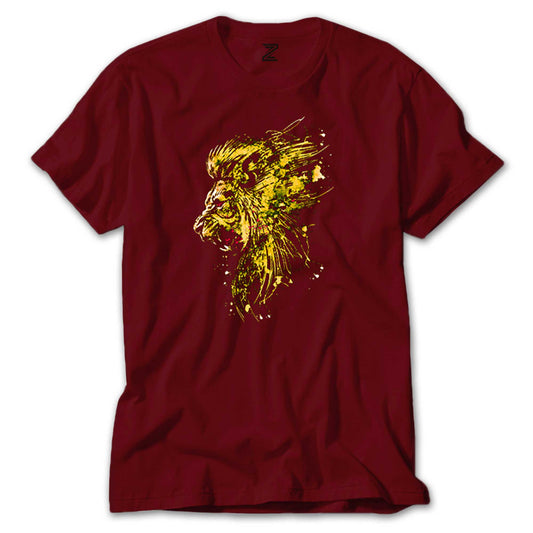 Gold Lion Splash Renkli Tişört